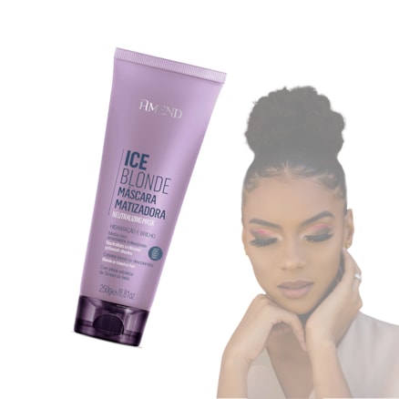 Máscara Matizadora Amend Ice Blonde Hidratação Brilho 250g