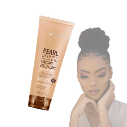 Máscara Matizadora Amend Pearl Blonde Hidratação Brilho 250g