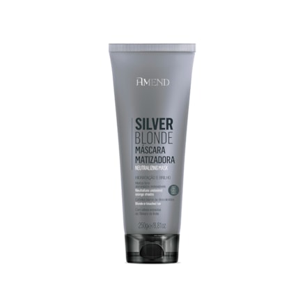 Máscara Matizadora Amend Silver Blonde Hidratação 250g