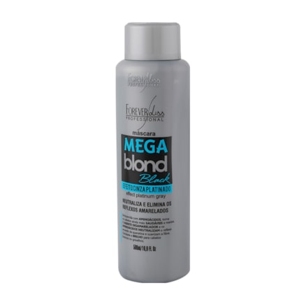 Máscara Matizadora Forever Liss Mega Blond Black 500g