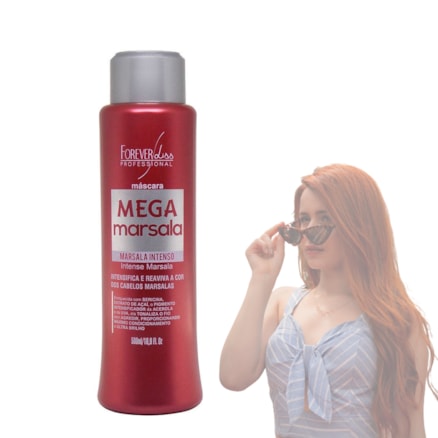 Máscara Matizadora Forever Liss Mega Marsala Intenso 500g