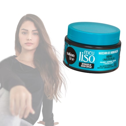 Máscara Meu Liso Salon Line Cauterização Recupera Fios 300g