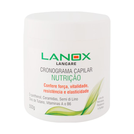 Máscara Nutrição Lanox Lancare Cronograma Capilar 500g