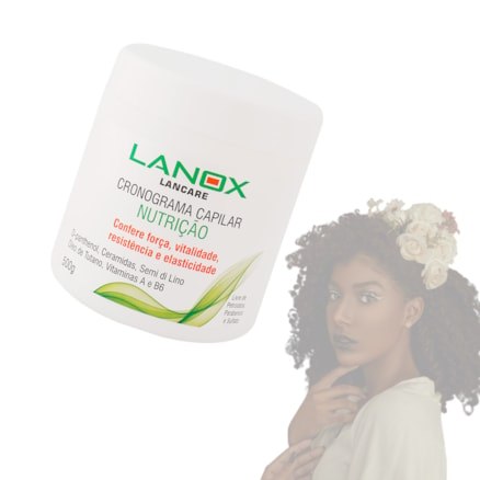 Máscara Nutrição Lanox Lancare Cronograma Capilar 500g