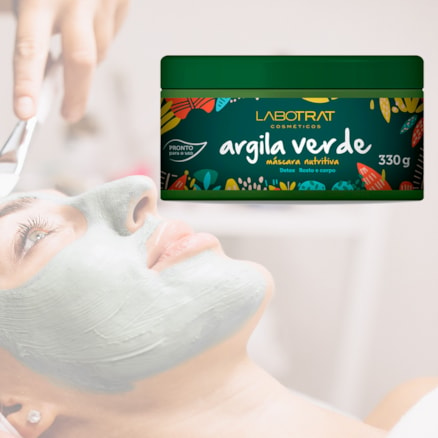 Máscara Nutritiva Com Argila Verde Labotrat 330g