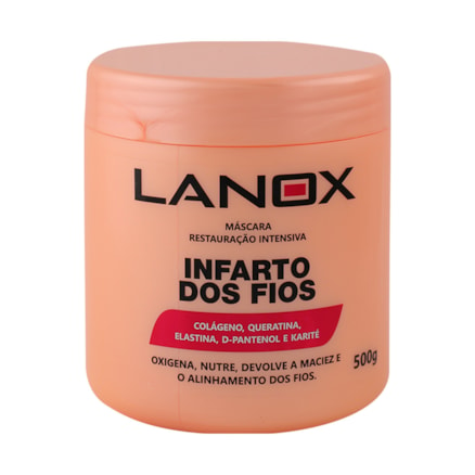 Máscara Reestruturação Intensiva Lanox Infarto Dos Fios 500g