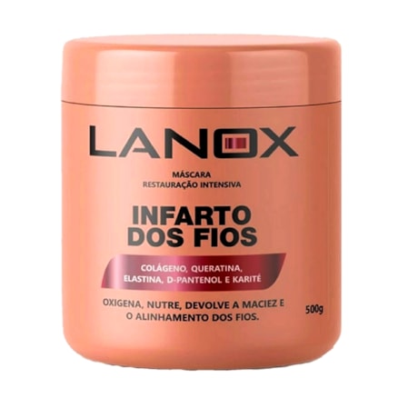 Máscara Reestruturação Intensiva Lanox Infarto Dos Fios 500g