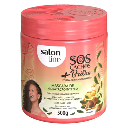 Máscara Salon Line Sos Cachos Radiantes 500g