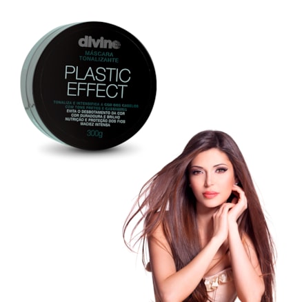 Máscara Tonalizante Divine Fattore Plastic Effect Black 300g