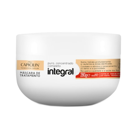 Máscara Tratamento Capicilin Integral Puro Concentrado 280g