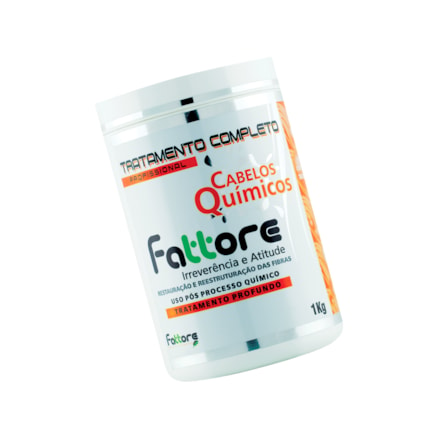 Máscara Tratamento Completo Profundo para Cabelos Pós Processo Químicos Fattore 1kg