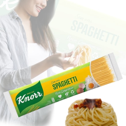 Massa Knorr Spaguetti Com Ovos 500g