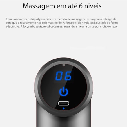 Massageador Elétrico Portátil Sem Fio Aparelho de Massagem Profissional Muscular