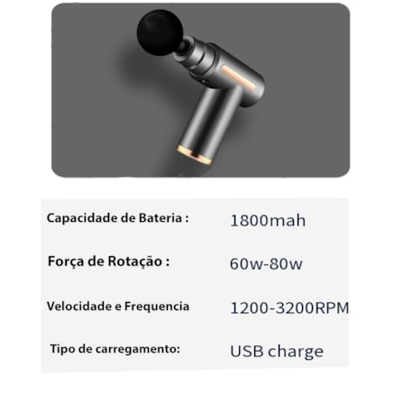 Massageador Elétrico Portátil Sem Fio Aparelho de Massagem Profissional Muscular