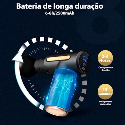 Massageador Elétrico Portátil Sem Fio Aparelho de Massagem Profissional Muscular