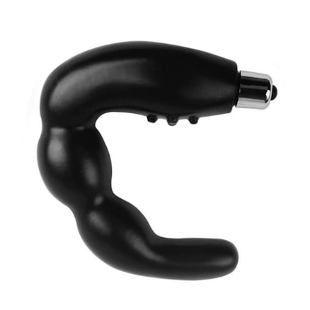 Massageador Erótico Unissex Plug Anal com Vibrador Black