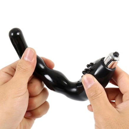 Massageador Erótico Unissex Plug Anal com Vibrador Black