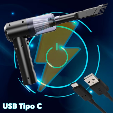 Mini Aspirador Soprador 3em1 De Ar Portátil Usb Dobravel