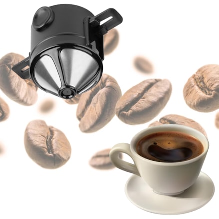 Mini Coador de Café Reutilizável em Aço Inox Portátil Não Precisa De Filtro