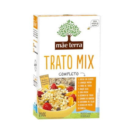 Mistura Cereais Mãe Terra Trato Mix Castanhas Sementes 200g