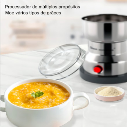 Moedor de Café em Aço Inoxidável Durabilidade e praticidade moagem perfeita