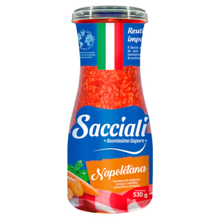 Molho De Tomate Sacciali Napoletana 530g