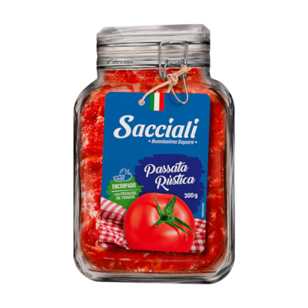 Molho De Tomate Sacciali Rústica Sachê 300g