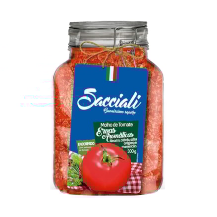 Molho De Tomate Sacciali Sachê Ervas Aromáticas 300g