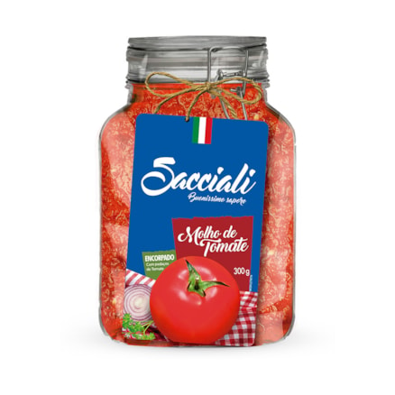 Molho De Tomate Sacciali Sachê Tradicional 300ml