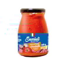 Molho De Tomate Sacciali Vidro Arrabiata Sabor Marcante 340g