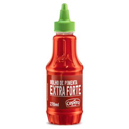 Molho Pimenta Cepêra Extra Forte Tampa Exclusiva 270ml