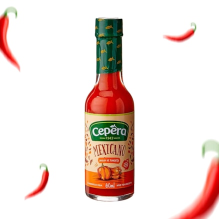 Molho Pimenta Cepêra Mexicano Receita Sabor Acentuado 60g