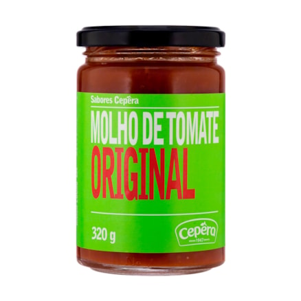 Molho Tomate Cepêra Original Receitas Macarronadas 320g