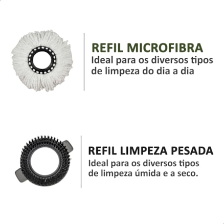 Mop INMA Plus Giratório 8L 360 Cesto Inox