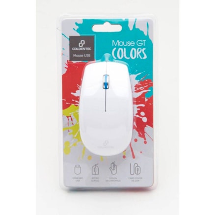 Mouse Usb Gt Azul Goldentec Desing Ambidestro 1000dpi