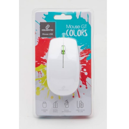 Mouse Usb Gt Verde Goldentec Desing Ambidestro 1000dpi