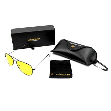 Oculos Night Vision Classic Ray 3025 Wcs Preto/amarelo