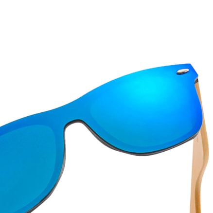 Oculos Sol Haste Bamboo Unissex H-kp8849 Blue Long Keeper