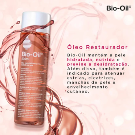 Óleo Bio-oil Cicatrizante Cuidado Pele Estrias 200ml