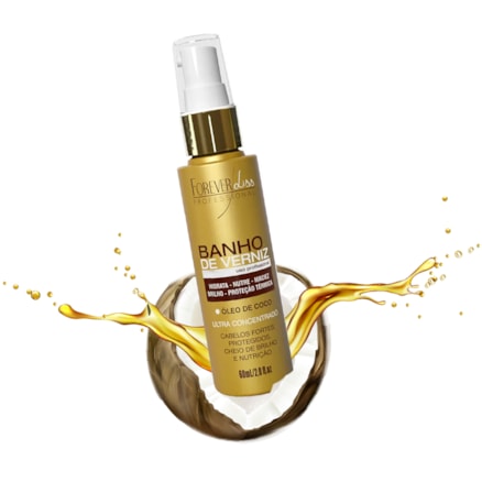 Óleo Capilar Forever Liss Banho De Verniz Profissional 60ml