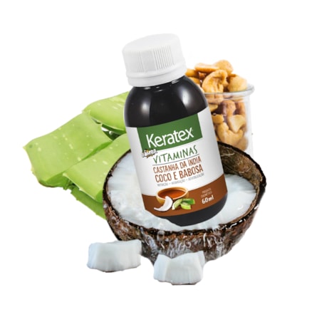 Óleo Capilar Keratex Bomba De Vitamina Coco E Babosa 60ml