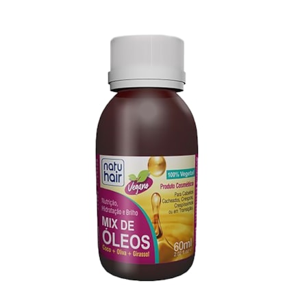 Óleo Capilar Natuhair Mix De Óleos Nutrição Hidratação 60ml