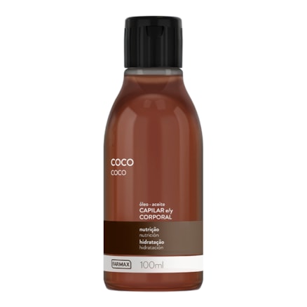 Óleo Corporal Capilar Farmax Coco Nutrientes 100ml