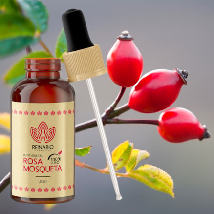 Óleo Corporal e Capilar Multifuncional Enriquecido com Rosa Mosqueta Hidratante Reinabio Cosmetics 30ml