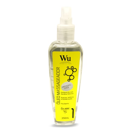 Óleo Corporal Massageador Amêndoas Doce Wu 250ml