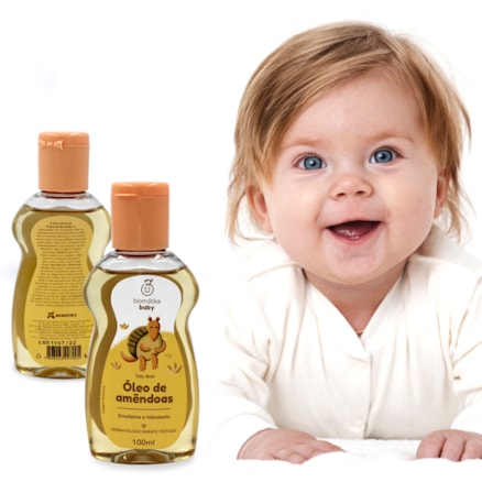 Óleo De Amêndoas Pele Rosto Corpo Cabelo Biomátik Baby 100ml