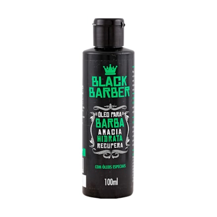 Óleo De Barba Muriel Black Barber Com Óleos Especiais 100ml