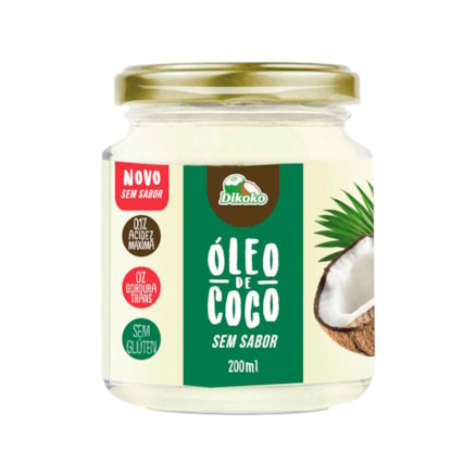 Óleo De Coco Dikoko Sem Sabor 200ml