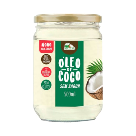 Óleo De Coco Dikoko Sem Sabor 500ml