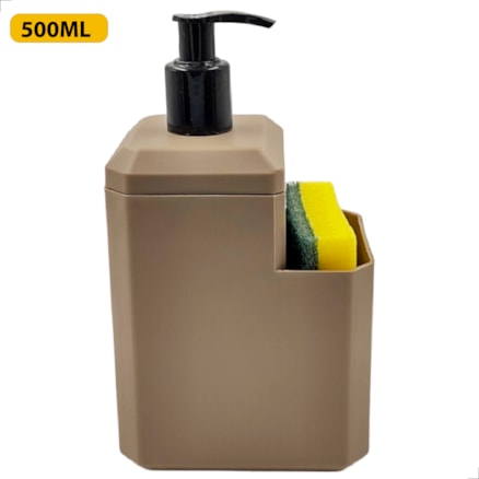 Organizador de Pia Porta Detergente e Esponja de Plástico 550ml Compacto Cozinha